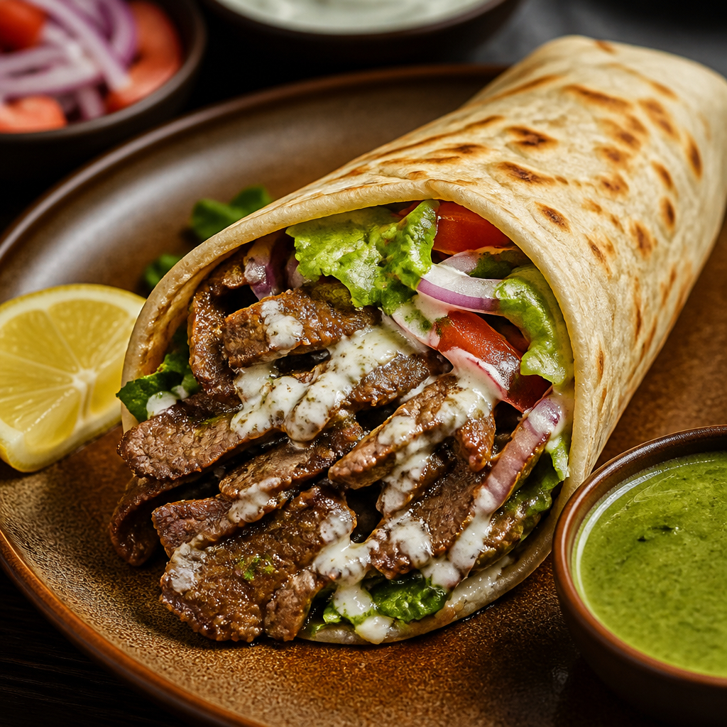 Beef Shawarma Wrap