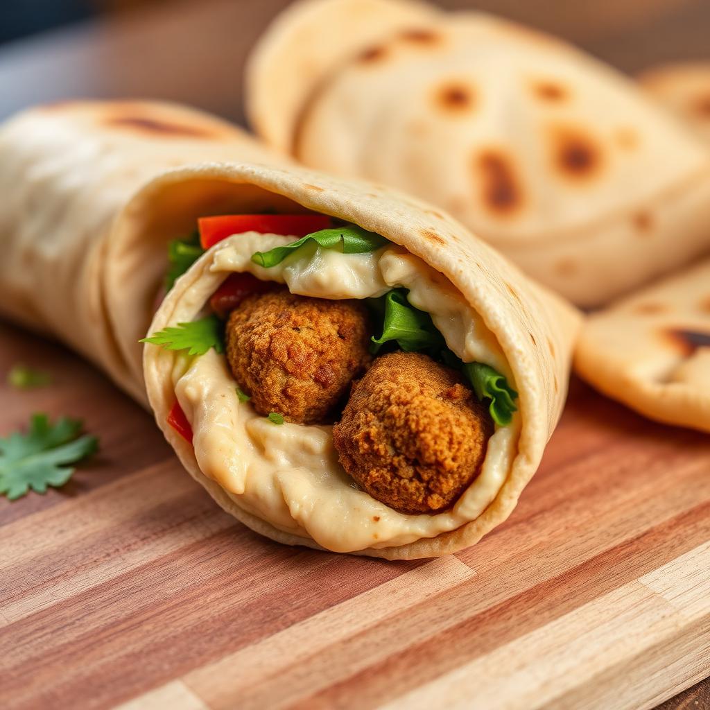 Falafel Shawarma Wrap