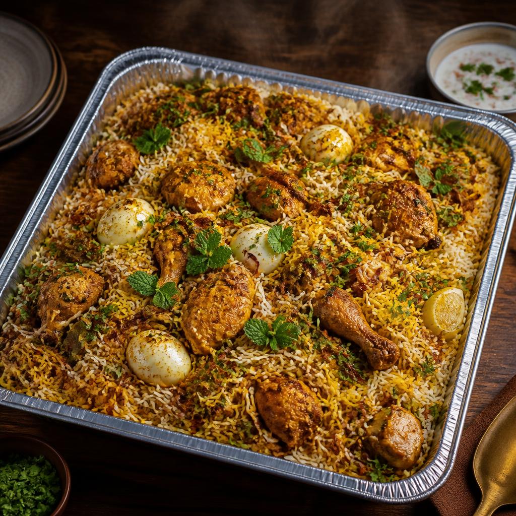 Full Chicken Biryani Tray