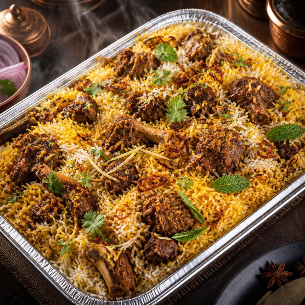 Full Mutton Biryani Tray