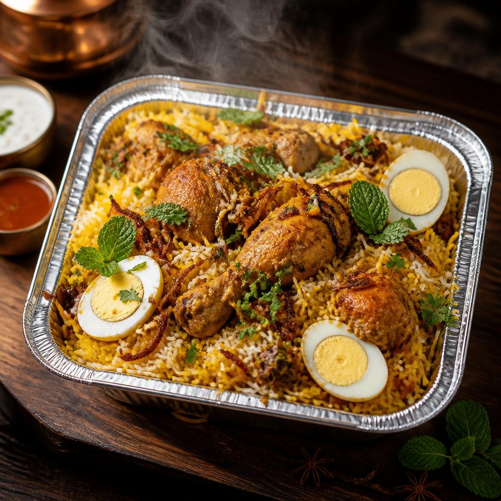 Half Chicken Biryani Tray